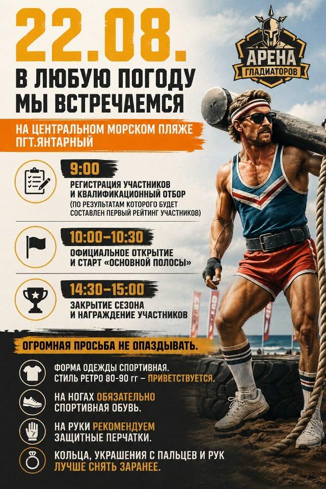 Встречаемся снова на Центральном пляже Янтарного! Встречаемся снова на Центральном пляже Янтарного!